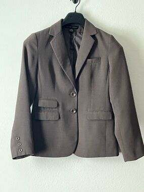 New York & Company Brown Tailored Women's Blazer, Size 4